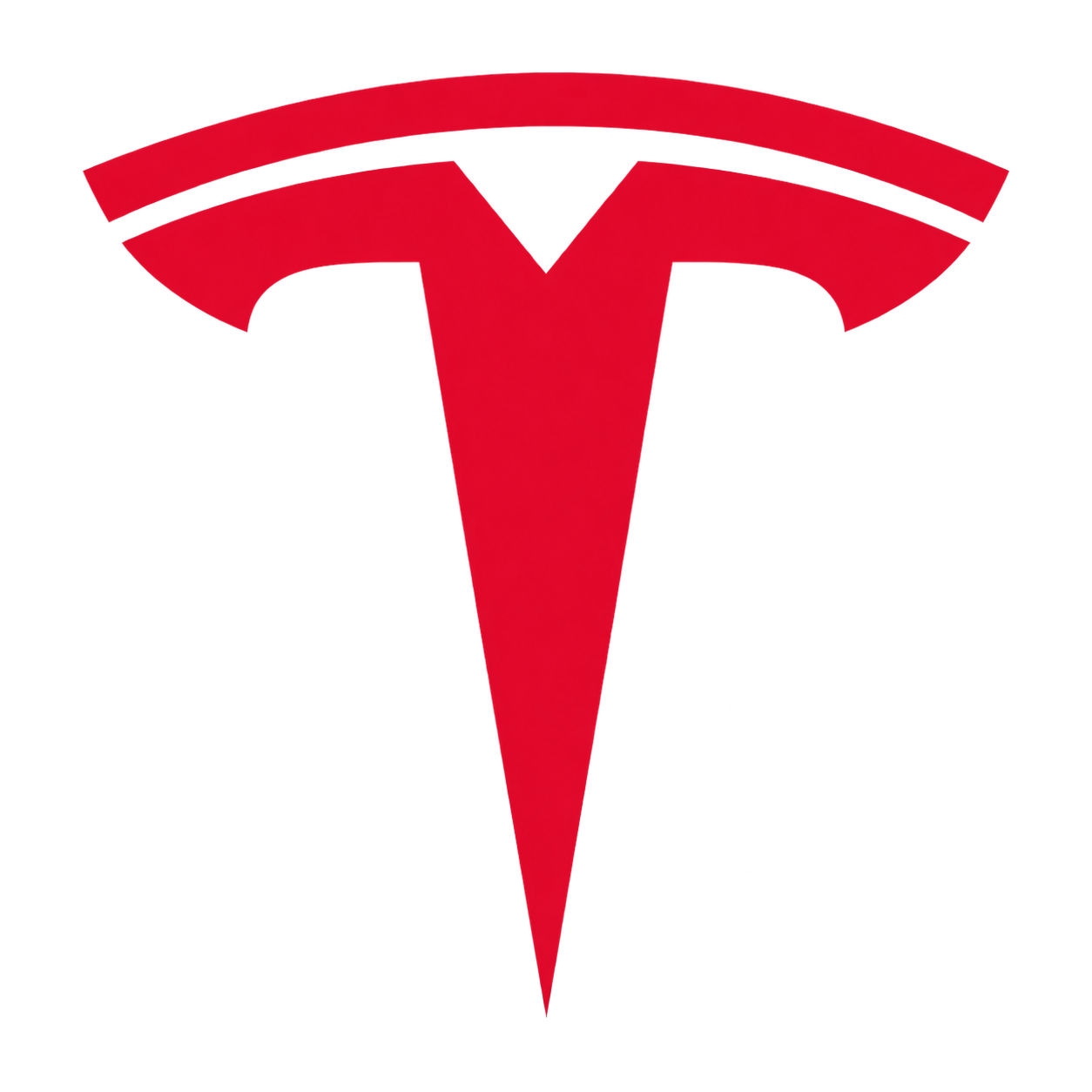 Emblema rojo de Tesla