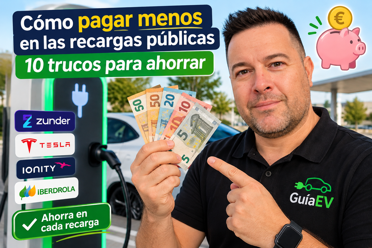 Cómo pagar menos en las recargas públicas de coches eléctricos: diez trucos para ahorrar.